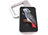 Portachiavi In Legno Pappagallo Cockatiel Nero Parrocchetto Uccello Da Allevamento Cacatua Ciondolo In Confezione Regalo