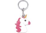 Onwomania Portachiavi Unicorno Colorato Unicorno Favola Metallo Ciondolo Charm