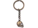 Onwomania Portachiavi Casco Di Bronzo Calcio Ciondolo In Metallo Charm