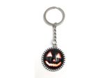 Onwomania Cerchio Portachiavi Con Fiori Zucca Halloween Metallo Ciondolo Fascino