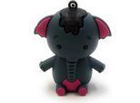 Onwomania Elephant Zoo Animal In Blue Funny Usb Stick 64 Gb Usb 2.0