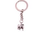 Onwomania Portachiavi Cane Boxer Baffi Pitbull Argento Metallo Ciondolo Fascino