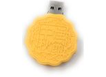 Onlineworld2013 Biscuit Snack Pastry Round Funny Usb Stick 128 Gb Usb 3.0