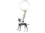Onwomania Portachiavi Damaltiner Cane Dolce Carino Animale Domestico Ciondolo In Metallo Argento Fascino