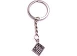 Onwomania Portachiavi Gioco Bingo Gioco Da Tavolo Argento Metallo Ciondolo Fascino