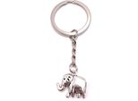 Onwomania Portachiavi Elefante Zoo Animale Africano Ciondolo Charm In Metallo Argento