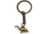 Onwomania Portachiavi Dino Dinosauro Bronzo Metallo Ciondolo Fascino
