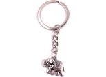 Onwomania Portachiavi Elefante Con Coperta Animale Zoo Argento Metallo Ciondolo Fascino