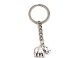 Onwomania Portachiavi Elefante Trombettante Ciondolo In Metallo Argentato