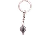 Onwomania Portachiavi Mongolfiera Viaggio Argento Metallo Ciondolo Charm