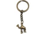 Onwomania Portachiavi Cammello Bronzo Animale Della Steppa Metallo Ciondolo Charm