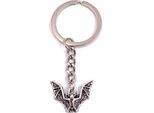 Onwomania Portachiavi Pipistrello Uccello Notturno Argento Metallo Ciondolo Fascino