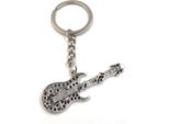 Onwomania Portachiavi Chitarra Con Note Chitarra Elettrica Ciondolo In Metallo Argentato Charm