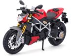 Maisto 5-11024 - Modellino Di Moto - Ducati Mod. Streetfighter S (Nero-Rosso, Scala 1:12)