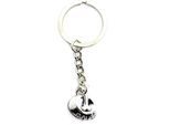 Onwomania Portachiavi Ciotola Cane Mangiare Cibo Cane Ciondolo In Metallo Argento Charm