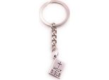 Onwomania Portachiavi Bibbia Libro Sacro Bibbia Argento Metallo Ciondolo Charm