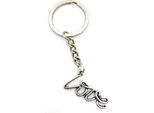 Onwomania Portachiavi Lettera D'amore Ciondolo In Metallo Argento Charm