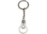 Onwomania Anello Chiave Lampada Lampadina Argento Metallo Ciondolo Fascino
