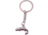 Onwomania Portachiavi Trota Pesce Salmerino Pesca Ciondolo Metallo Argento Charm