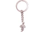 Onwomania Portachiavi Ombrello Pioggia Cattivo Tempo Ciondolo In Metallo Argento Charm