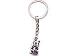 Onwomania Portachiavi Winkekatze Maneki Ciondolo In Metallo Argentato Charm