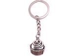 Onwomania Portachiavi Muffin Bagaglio Argento Metallo Ciondolo Charm