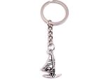 Onwomania Portachiavi Surfer Bambino Sport Spiaggia Argento Metallo Ciondolo Charm