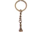 Onwomania Portachiavi Scacchi Vescovo Figurina Gioco Bronzo Metallo Ciondolo Charm