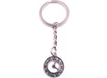 Onwomania Portachiavi Wanuhr Ciondolo Rotondo In Metallo Argento Charm