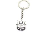 Onwomania Portachiavi Winkinger Timone Nave Barca Antico Argento Metallo Ciondolo Charm
