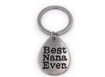 Onwomania Portachiavi Best Nana Ever Grandma Grandmother Portachiavi In Argento Con Ciondolo