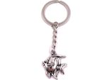 Onwomania Portachiavi Acquario Pesce Ornamentale Ciondolo In Metallo Argentato Charm