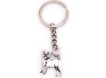 Onwomania Portachiavi Cane Brutto Ciondolo In Metallo Argento Charm