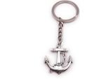 Onwomania Anello Portachiavi Ancora Con Corda Ciondolo Nautico In Argento Portachiavi