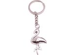 Onwomania Portachiavi Fenicottero Uccello Pellicano Zoo Ciondolo In Metallo Argento Charm
