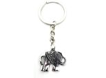 Onwomania Portachiavi Ciondolo A Forma Di Elefante Punteggiato In Metallo Argentato