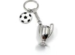 Onwomania - "Portachiavi Campione Del Trofeo Di Calcio - Portafortuna In Metallo Ideale Come Regalo, Ad Esempio Per La Migliore Amica O La Mamma"