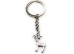 Onwomania Portachiavi Cervo Cervo Argento Metallo Ciondolo Charm