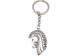 Onwomania Portachiavi Cavallo Nobile Ponticello Argento Criniera Metallo Ciondolo Charm