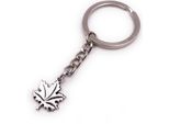 Onwomania Portachiavi Foglia D'acero Fogliame Albero Inverno Argento Ciondolo Portachiavi