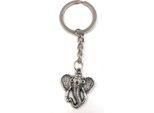 Onwomania Portachiavi Elefante Ciondolo In Metallo Argentato Charm