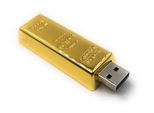 Onwomania Bar Oro Metallo Nobile Divertente Chiavetta Usb 16 Gb Usb 2.0