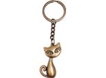 Onwomania Portachiavi Gatto Dolce Bronzo Metallo Ciondolo Fascino