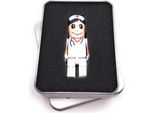 Onwomania Dottore Chirurgo Bambola Figura Maschio Bianco Chiavetta Usb In Confezione Regalo In Alluminio 128 Gb Usb 3.0