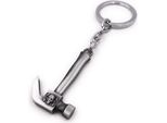 Onwomania Portachiavi Martello Con Teschio Strumento Argento Ciondolo Portachiavi