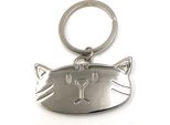 Onwomania Ciondolo Portachiavi Testa Di Gatto Argento Dolce Metallo Ciondolo Fascino