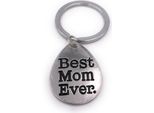 Onwomania Portachiavi Best Mom Ever Mamma Madre Portachiavi In Argento
