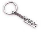 Onwomania Portachiavi Pianoforte Tastiera Strumento Musica Argento Ciondolo Portachiavi