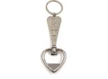 Onwomania Portachiavi Cuore Apribottiglie Argento Metallo Ciondolo Fascino