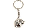 Onwomania Portachiavi Elefante Con Proboscide Alto Ciondolo In Metallo Argentato